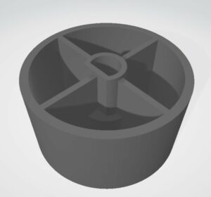 Volume Control Button graue Illustration von computergeneriertem 3D-Knopf
