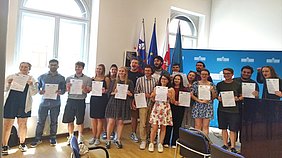 Gruppenfoto Summer School 2024 Die Teilnehmenden der Summer School 2024 auf einem Gruppenfoto