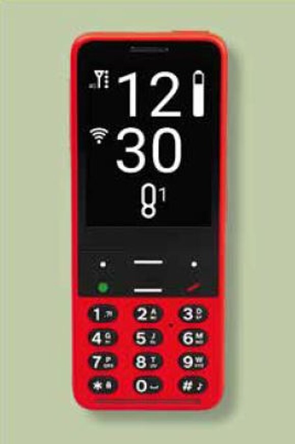 BlindShell_Classic_2_im_Test rotes Tastenhandy