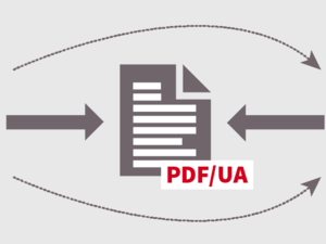 Ausschnitt einer Grafik die den Workflow und den Wissenstransfer im Sozialministerium skizziert und den gesamten Artikel visuell zusammenfasst