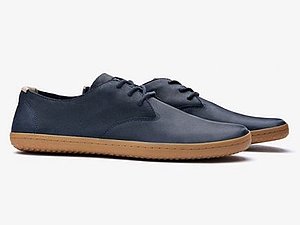 Schuhmodell aus blauem Wildleder für Herren